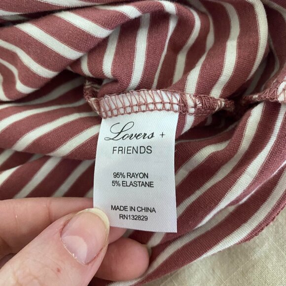 REVOLVE Lovers + Friends Megan Candy Stripe Crop Top Sz M - Picture 3 of 6